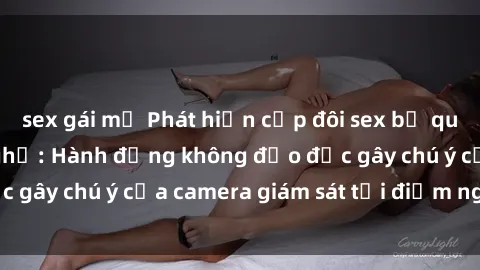 sex gái mỹ Phát hiện cặp đôi sex bị quay lén trong nhà nghỉ: Hành động không đạo đức gây chú ý của camera giám sát tại điểm nghỉ này.